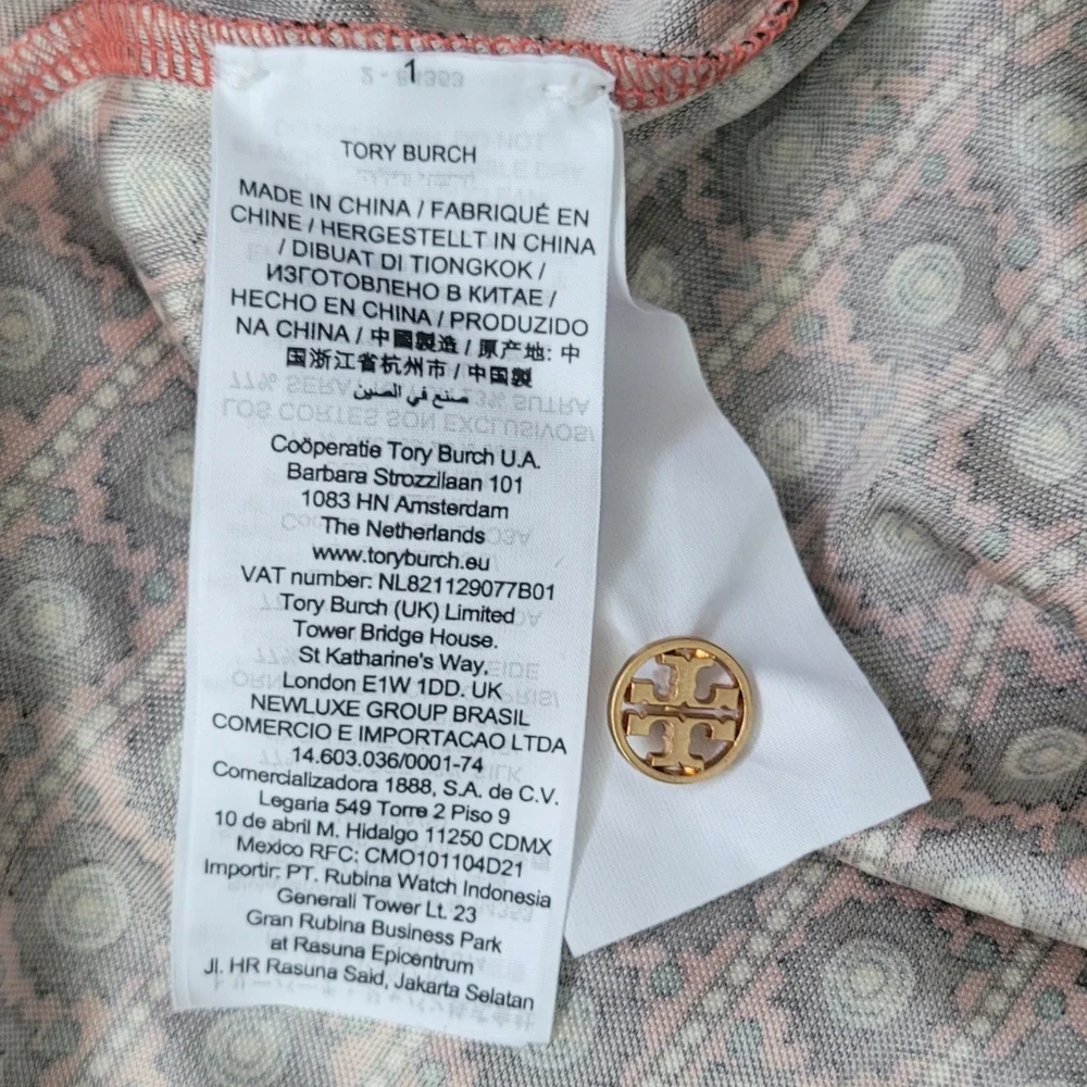 TORY BURCH Silk Blend Pleated Skirt  Sun Prints All Over Dress Size Small - Picture 16 of 16